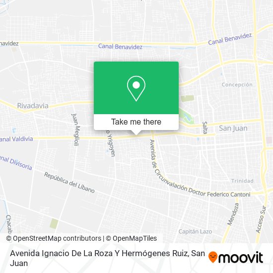 Avenida Ignacio De La Roza Y Hermógenes Ruiz map