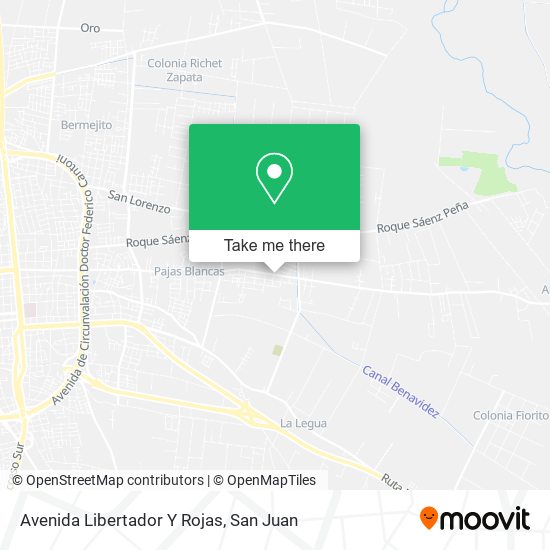 Avenida Libertador Y Rojas map