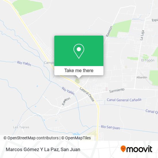 Marcos Gómez Y La Paz map