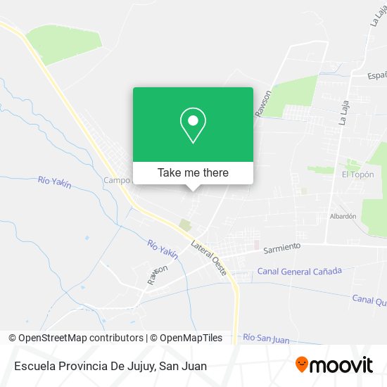 Escuela Provincia De Jujuy map