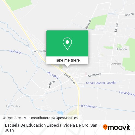 Escuela De Educación Especial Videla De Oro map