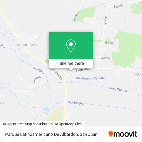 Parque Latinoamericano De Albardón map