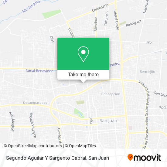 Segundo Aguilar Y Sargento Cabral map