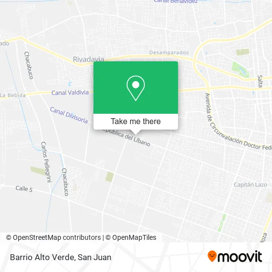 Mapa de Barrio Alto Verde