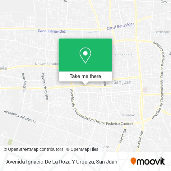 Avenida Ignacio De La Roza Y Urquiza map