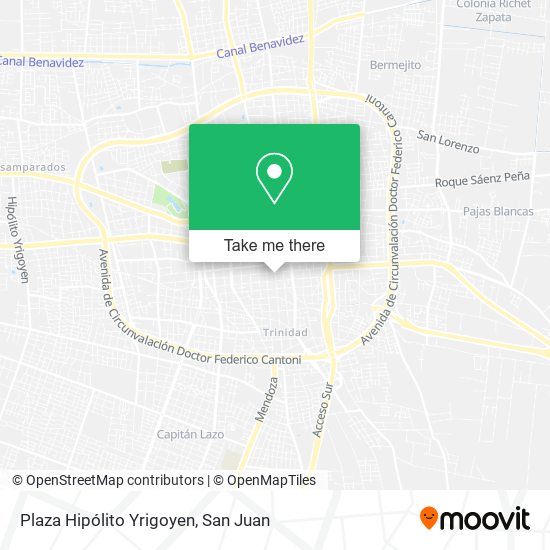 Plaza Hipólito Yrigoyen map