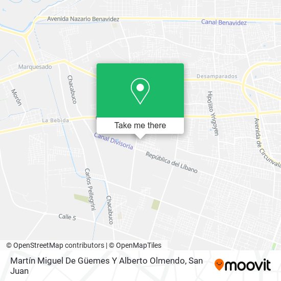 Martín Miguel De Güemes Y Alberto Olmendo map