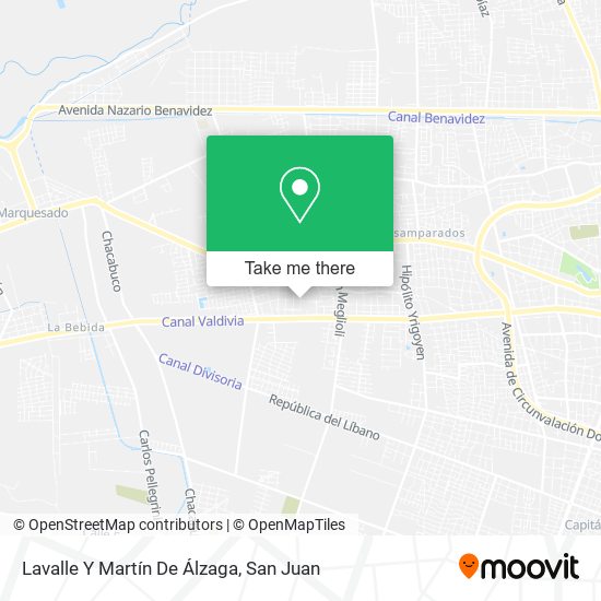 Lavalle Y Martín De Álzaga map