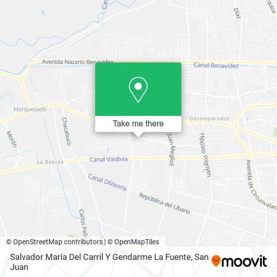 Salvador María Del Carril Y Gendarme La Fuente map