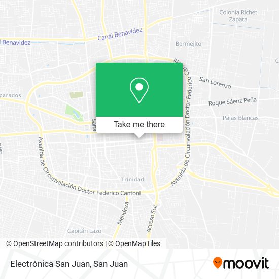 Electrónica San Juan map