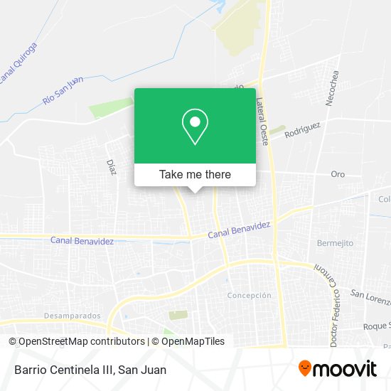 Barrio Centinela III map