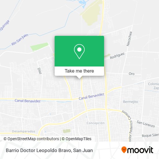 Barrio Doctor Leopoldo Bravo map
