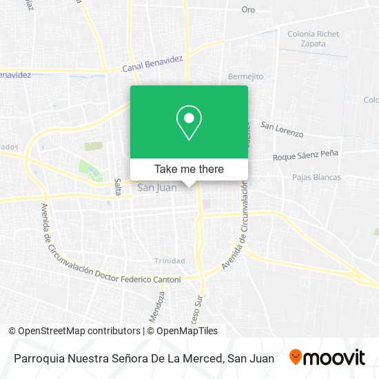 Mapa de Parroquia Nuestra Señora De La Merced