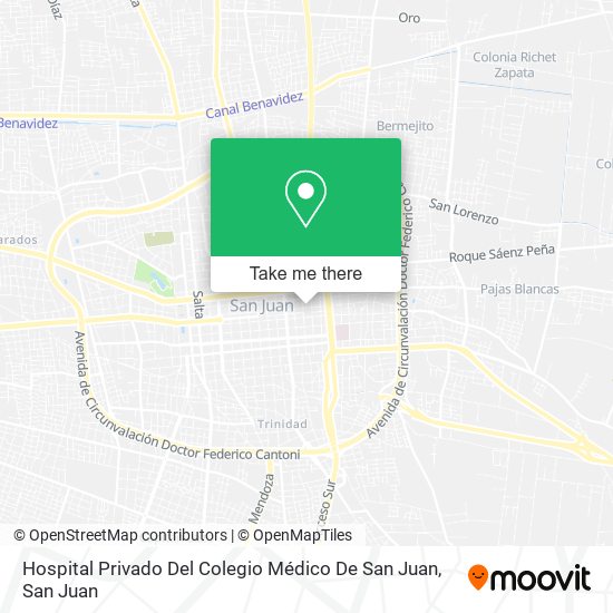 Hospital Privado Del Colegio Médico De San Juan map