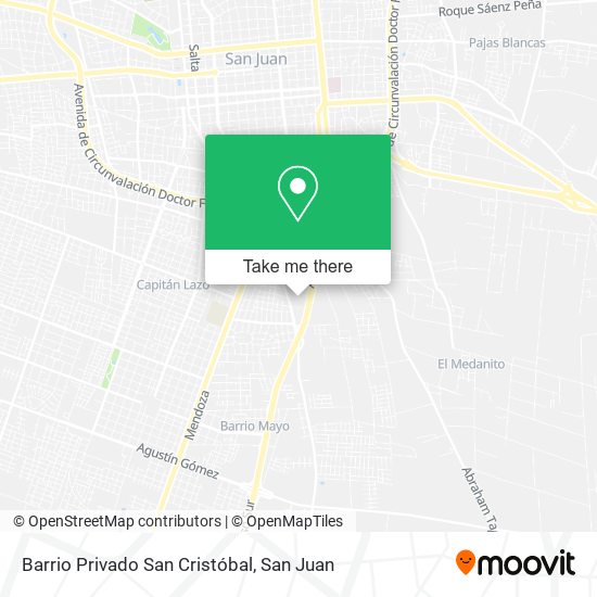 Barrio Privado San Cristóbal map