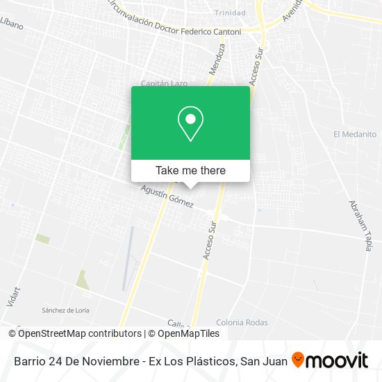 Barrio 24 De Noviembre - Ex Los Plásticos map