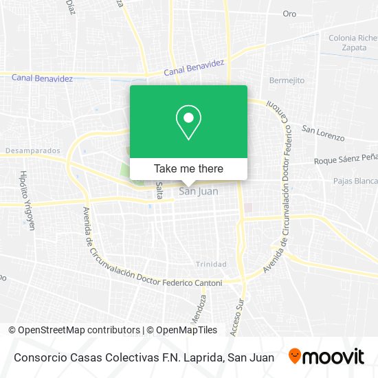 Mapa de Consorcio Casas Colectivas F.N. Laprida