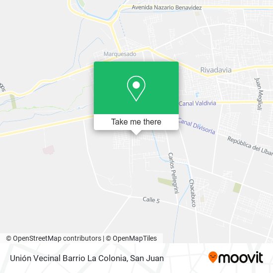 Unión Vecinal Barrio La Colonia map