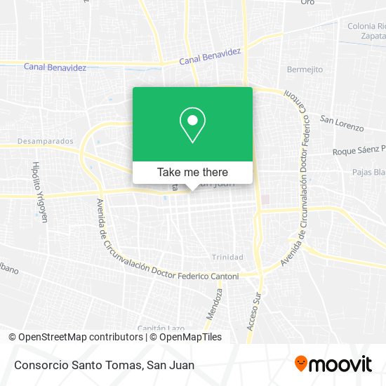 Consorcio Santo Tomas map