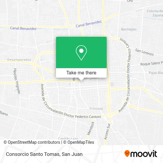Consorcio Santo Tomas map
