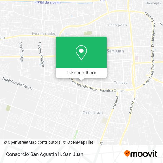 Consorcio San Agustin II map