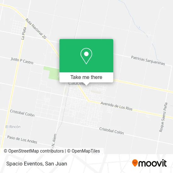 Spacio Eventos map