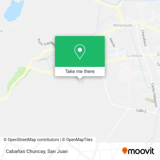 Cabañas Chuncay map