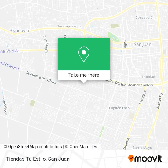Tiendas-Tu Estilo map