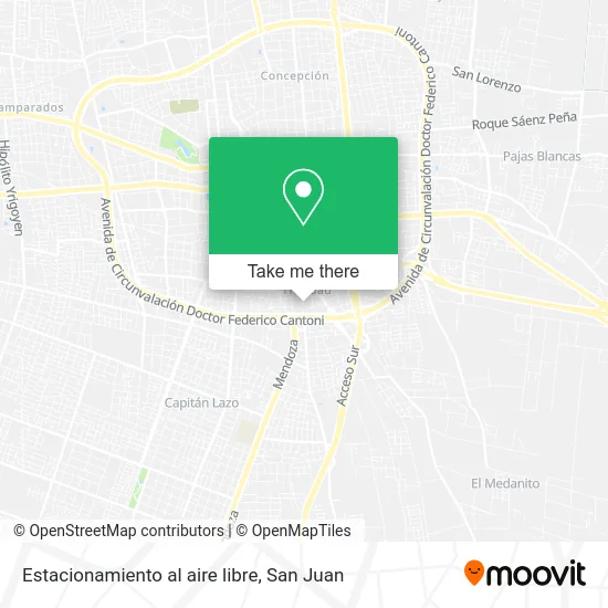 Estacionamiento al aire libre map