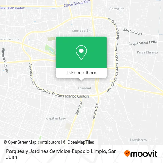 Parques y Jardines-Servicios-Espacio Limpio map