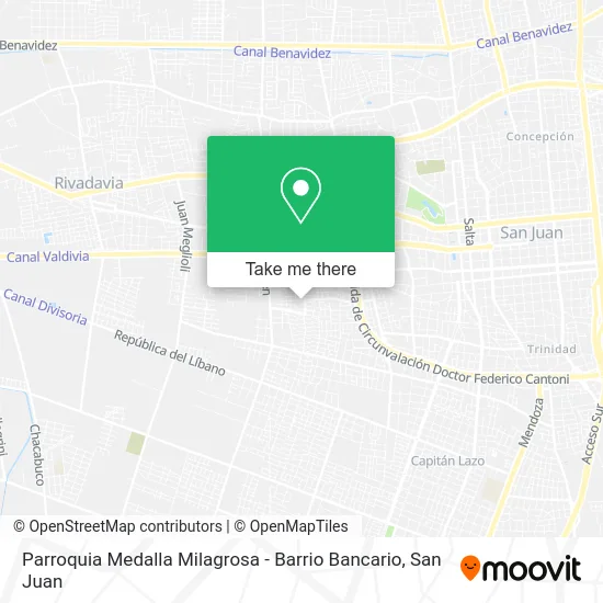 Parroquia Medalla Milagrosa - Barrio Bancario map