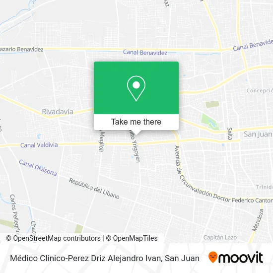 Médico Clinico-Perez Driz Alejandro Ivan map