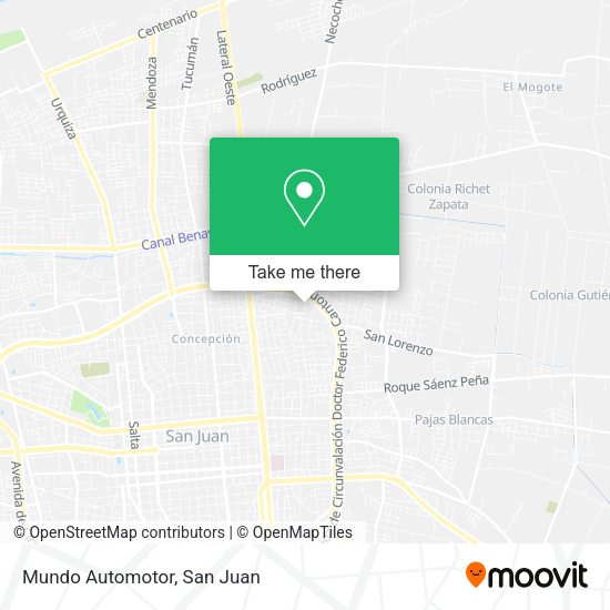 Mundo Automotor map