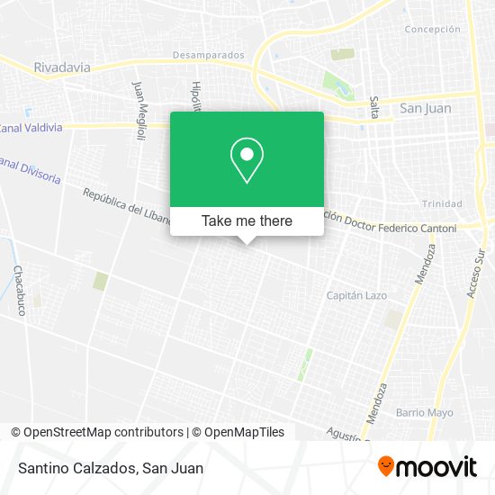Mapa de Santino Calzados