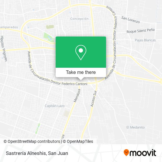 Sastrería Alneshis map