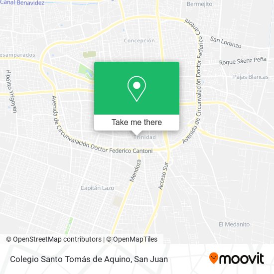 Colegio Santo Tomás de Aquino map