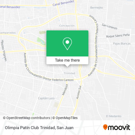 Mapa de Olimpia Patín Club Trinidad