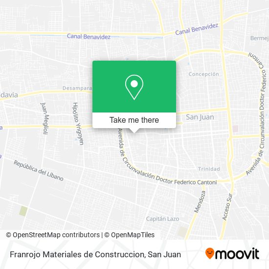 Franrojo Materiales de Construccion map