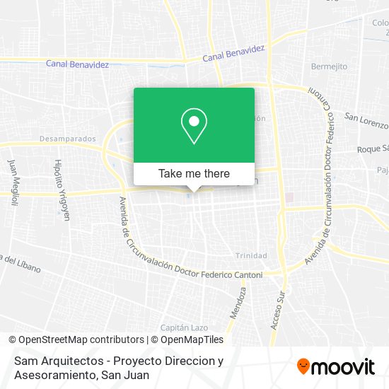 Mapa de Sam Arquitectos - Proyecto Direccion y Asesoramiento