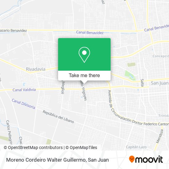 Moreno Cordeiro Walter Guillermo map