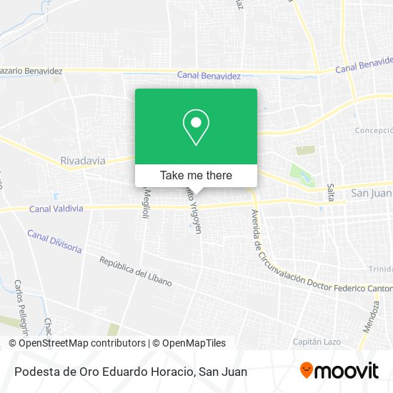 Podesta de Oro Eduardo Horacio map