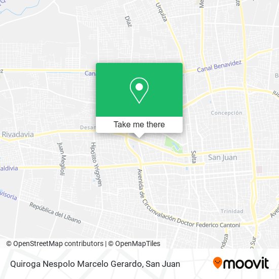 Quiroga Nespolo Marcelo Gerardo map