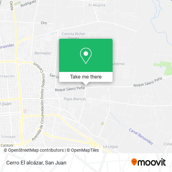 Cerro El alcázar map