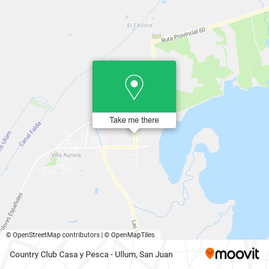 Country Club Casa y Pesca - Ullum map