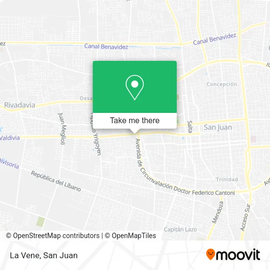La Vene map