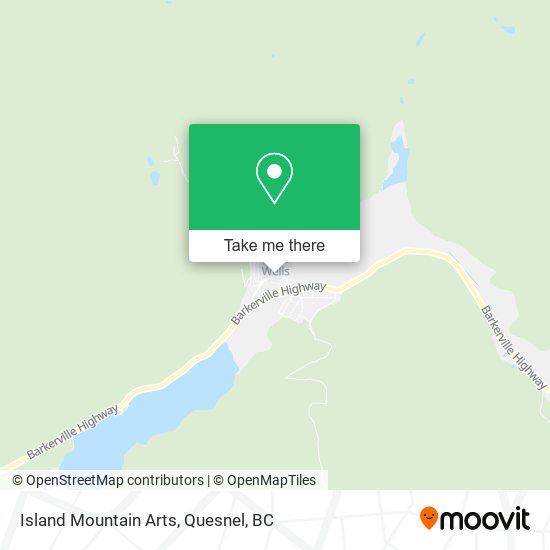 Island Mountain Arts map