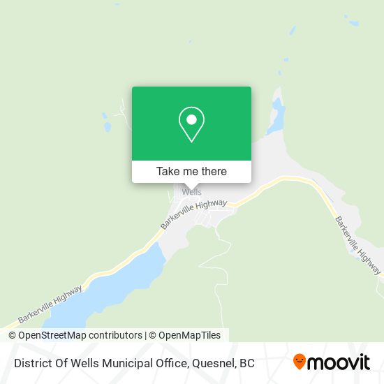 District Of Wells Municipal Office map