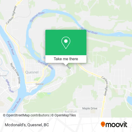 Mcdonald's map