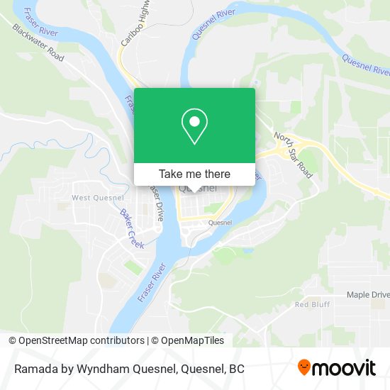 Ramada by Wyndham Quesnel map