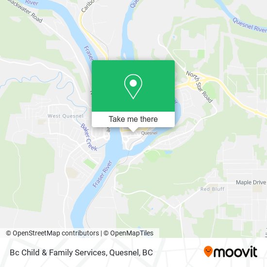Bc Child & Family Services map